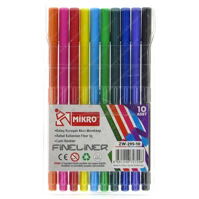 Mikro Zw-295-10 Fineliner Kalem 10'Lu Set