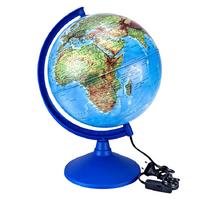 Brons Br-808 Dünya Küre Siyasi/Fiziki Işıklı 30Cm