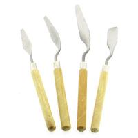 Metal Spatül Spatula 4'Lü Set