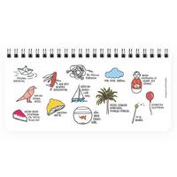 Keskin Color Spiralli Haftalık Planlayıcı Stickerlı Hisli Şeyler