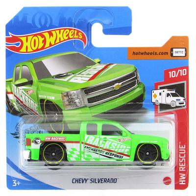 Hot Wheels 2020 Rescue 10/10 Chevy Silverado (Paketi Hasarlı)