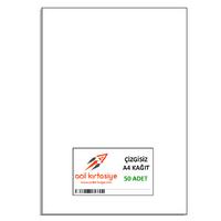 Çizgisiz A4 Kağıt 50'Li Paket