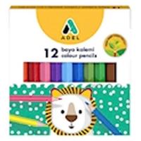 Adel Kuru Boya Karton Kutuda Yarım Boy 12 Renk