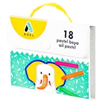 Adel Pastel Boya Plastik Çantalı 18 Renk