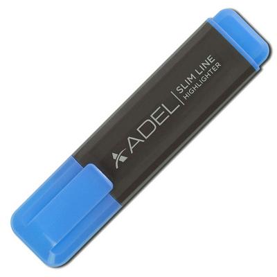 Adel Slim Line Fosforlu Kalem Mavi