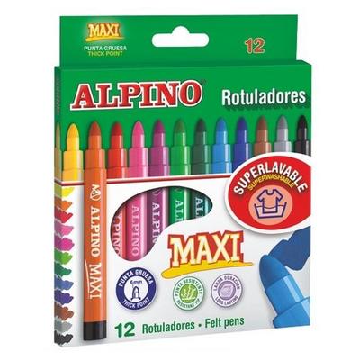 Alpino Maxi Jumbo Keçeli Kalem 12'Li