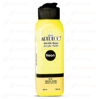 Artdeco Neon Akrilik Boya 140Ml 910 Neon Yellow Neon Sarı
