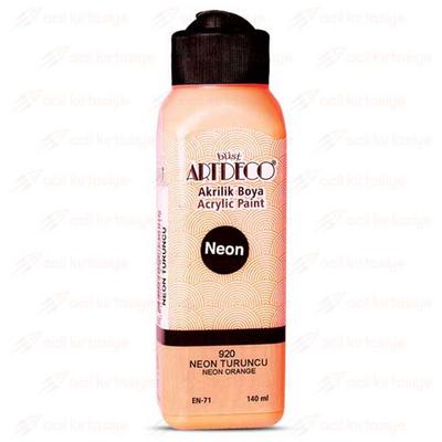 Artdeco Neon Akrilik Boya 140Ml 920 Neon Turuncu