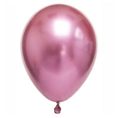 Balon 12 İnch 30Cm 10'Lu Paket Metalik Pembe