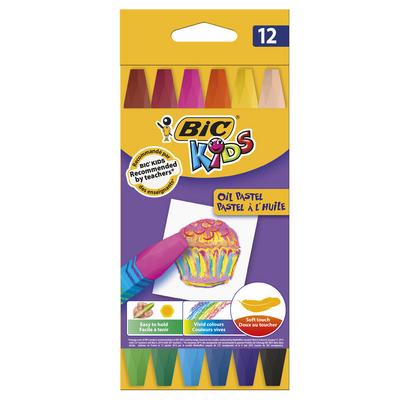 Bic Kids Yağlı Pastel Boya Karton Kutu 12'Li