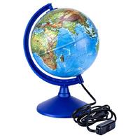 Brons Br-802 Dünya Küre Siyasi/Fiziki Işıklı 20Cm