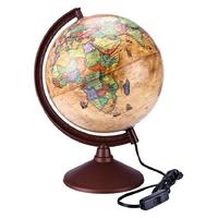 Brons Br-812 Dünya Küre Antik Işıklı 26Cm