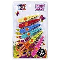 Brons Şekilli Makas 6'Lı Set