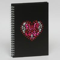 Dolphin Nb-7071 Spiralli Taşlı Defter A5 80 Yp Çizgili Model 06