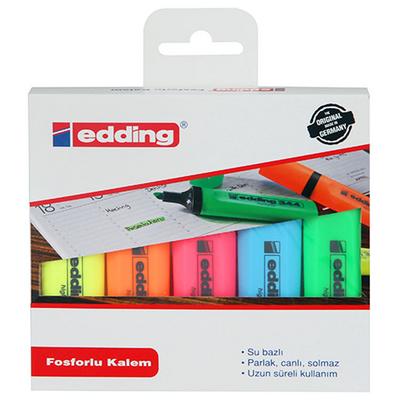 Edding 344 Fosforlu Kalem 5 Renk Set