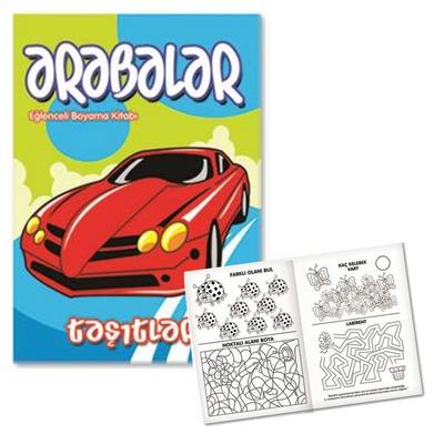 Eğlence Boyama Etkinlik Kitabı Arabalar