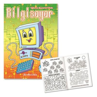 Eğlence Boyama Etkinlik Kitabı Bilgisayar