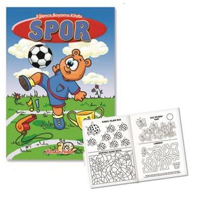Eğlence Boyama Etkinlik Kitabı Spor