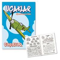 Eğlence Boyama Etkinlik Kitabı Uçaklar