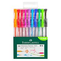 Faber-Castell 1425 Tükenmez Kalem 10 Renk Karışık