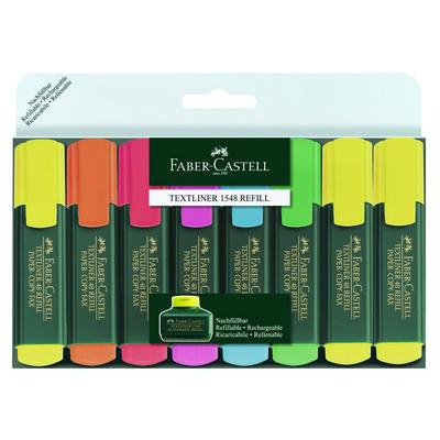 Faber-Castell 1548 Fosforlu Kalem 8'Li