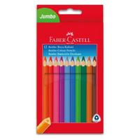 Faber-Castell Jumbo Üçgen Kuru Boya Karton Kutu Tam Boy 12 Renk