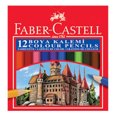 Faber-Castell Kuru Boya 12 Renk Karton Kutu Yarım Boy
