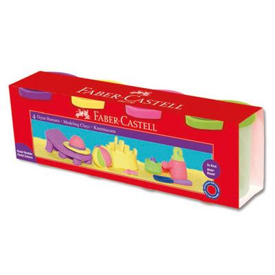Faber-Castell Oyun Hamuru 4 Renk Pastel Renkler