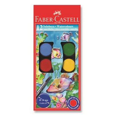 Faber-Castell Sulu Boya 12 Renk Büyük Boy