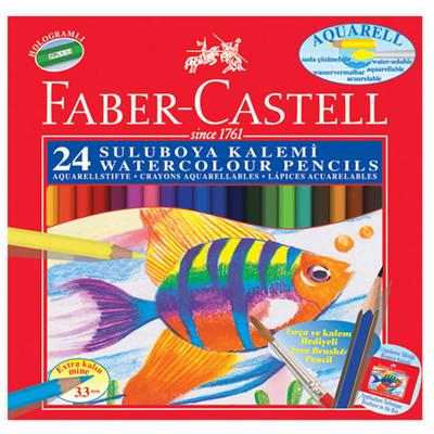 Faber-Castell Aquarell Sulu Boya Kalemi 24 Renk Karton Kutulu