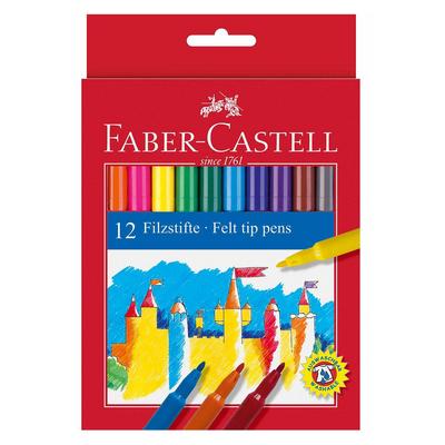 Faber-Castell Unicolor Keçeli Kalem Boya 12 Renk