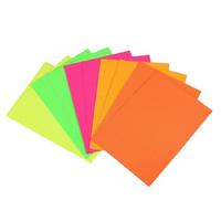 Ginza Fosforlu Oluklu Mukavva 24X34cm 5 Renk 10 Adet