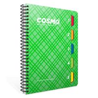 Gıpta Cosmo Seperatörlü Defter 5 Kareli 17X24cm 150 Yaprak Yeşil