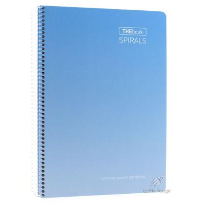 Gıpta The Book Spiralli A4 100 Yaprak Çizgili Pastel Bebek Mavi