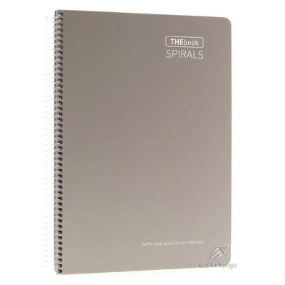 Gıpta The Book Spiralli A4 100 Yaprak Çizgili Pastel Gri