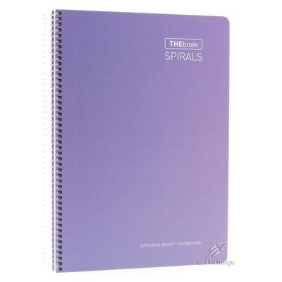 Gıpta The Book Spiralli A4 100 Yaprak Çizgili Pastel Lila