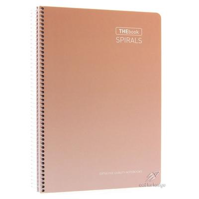 Gıpta The Book Spiralli A4 100 Yaprak Çizgili Pastel Somon