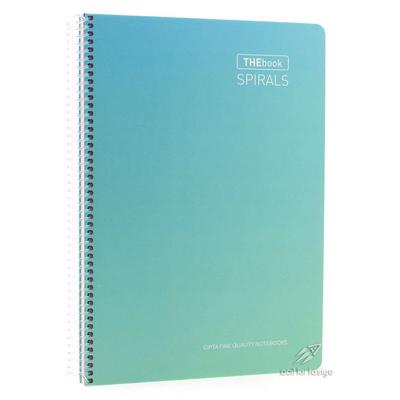 Gıpta The Book Spiralli A4 100 Yaprak Çizgili Pastel Turkuaz
