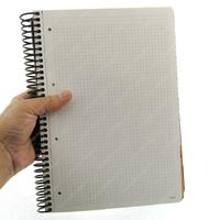 Gıpta Vip Sp Sert Deri Kapak Defter A4 Büyük 140 Yp Kareli Kahverengi