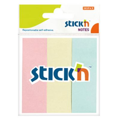 Hopax Stıck'n Yapışkanlı Index 76X25mm 3'Lü Paket Pastel Karışık