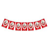 Kağıt İpli Bayrak Büyük Boy 11X19cm 40'Lı Ata