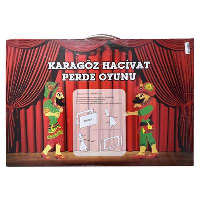 Elif Karagöz Hacivat Perde Oyunu Seti Işıksız Maske Hediyeli