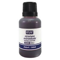Kraf 430G Kaşe / Istampa Mürekkebi 30Cc Mavi