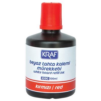 Kraf 450G Tahta Kalemi Mürekkebi 100Ml Kırmızı