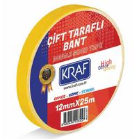 Kraf Çift Taraflı Bant 25Mx12mm