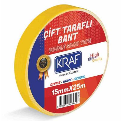 Kraf Çift Taraflı Bant 25Mx15mm