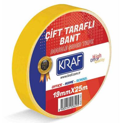 Kraf Çift Taraflı Bant 25Mx19mm