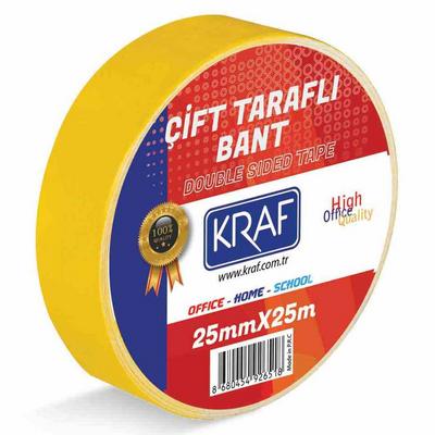 Kraf Çift Taraflı Bant 25Mx25mm