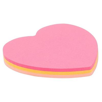 Kraf 7070K Yapışkanlı Not Kağıdı 70X70mm 75 Yaprak Kalp