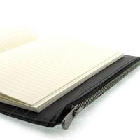 Liz Aynfrd Metalik Kapaklı Fermuar Bölmeli Defter 15X22 Çizgili Rose